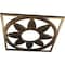 Ekena Millwork Blume Architectural Grade PVC Pierced Ceiling Medallion, Antiqued Brass, 32"OD x 11 1/8"ID x 1"P CMPP32BLABS - alternate 5